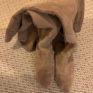 Splendid Tan Suede over the knee boot size 9.5  3" heel